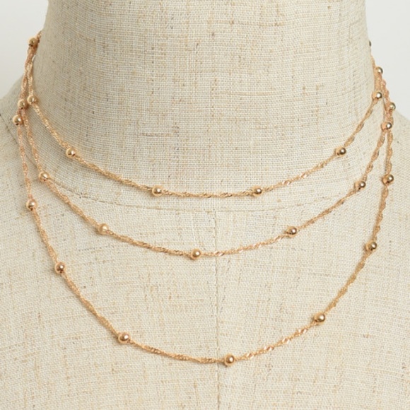Jewelry - TRIPLE LAYER CHAIN NECKLACE